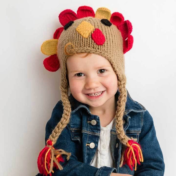 Turkey Earflap Beanie Hat