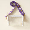 Clear Crossbody Bag - Purple Yellow