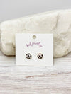 Soccer Clip On Earrings