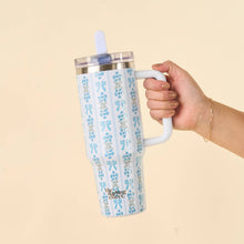  40 oz Flip Straw Tumbler-Oh So Fancy Blue