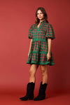 Christmas Plaid Mini Dress