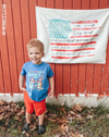 US Watercolor Flag (Fourth of July) Banner: Original 36x26"