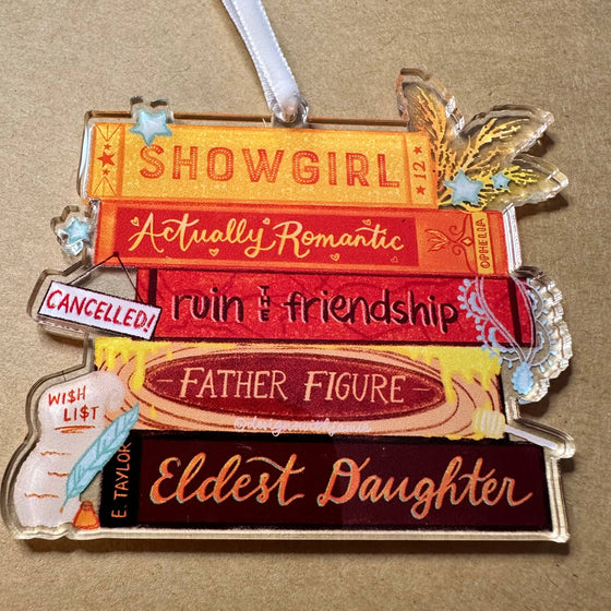 Showgirl Book Ornament