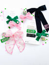 WICKED Green & Pink Bow Set