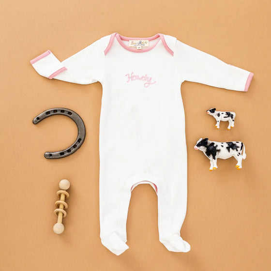 Howdy Footie: Pink
