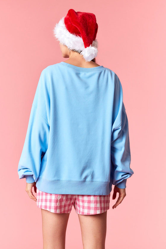 Gingham Bow Sweatshirt