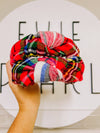 Red White Plaid Knotted Headband For Girls & Women