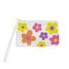 Beaded Multicolor Floral Coin Purse w/ Wristlet