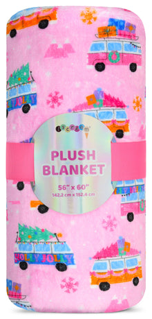  HOLLY JOLLY PLUSH BLANKET