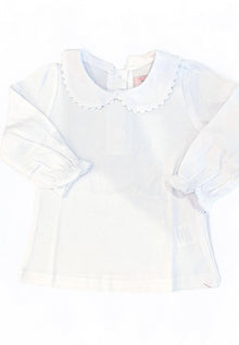  Scalloped collared shirt - LS