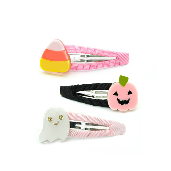 Ghost, Pumpkin & Candy Corn Snap Clips