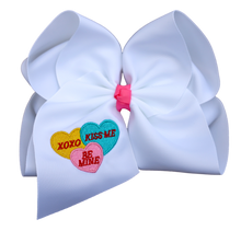  Conversation Hearts Embroidered Bow