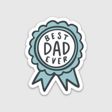  Best Dad Ever Ribbon Sticker