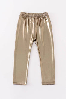  Gold Metallic Legging