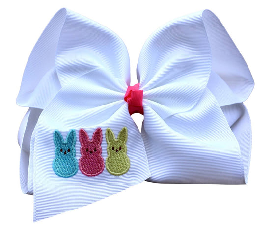 Peep Embroidered Bow