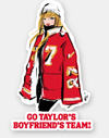Taylor Swift Boyfriend Chiefs Sticker