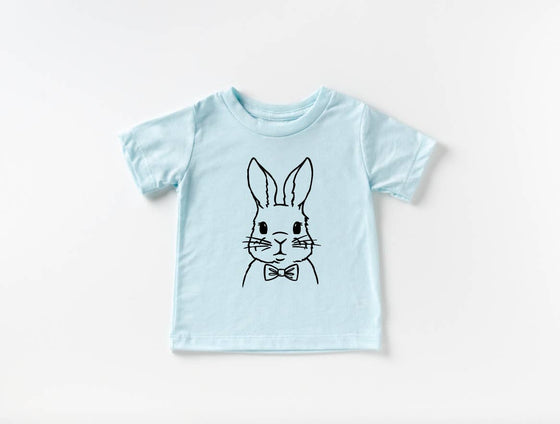 Bunny with Bow Tie: Blue