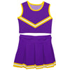 Purple Gold Cheerleader Set