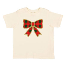  Christmas Plaid Bow Short Sleeve T-Shirt