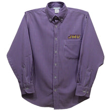  JMU Dukes Purple Gingham Button Down
