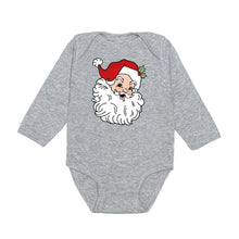  Retro Santa Christmas Long Sleeve Bodysuit